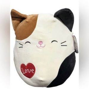 Squishmallows Official Kellytoy Valentines Cam The Cat (Love), 12 Inch